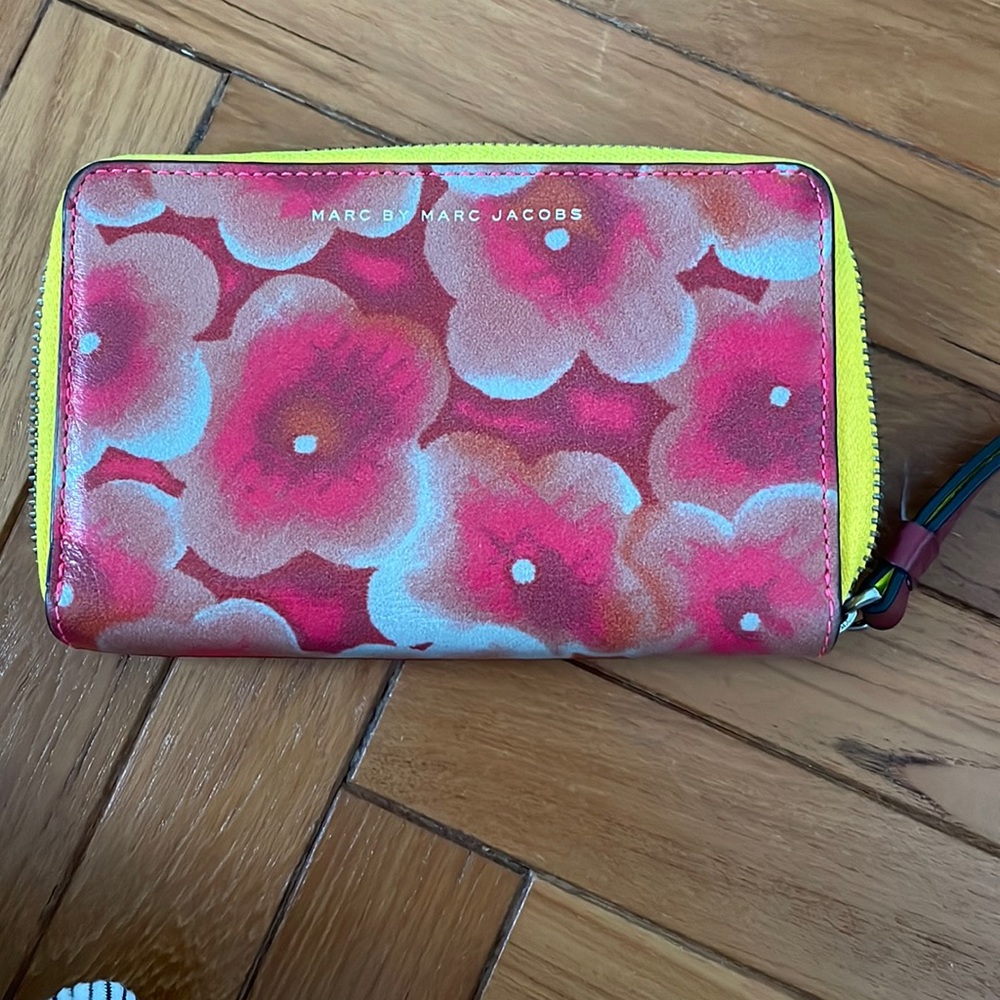 Floral Marc by Marc Jacobs wrist wallet.